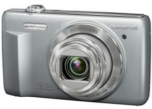 Camera foto compacta Olympus VR-370, Silver, 16.0 MP, 12.5x super wide Zoom, V105110SE000