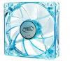 Cooler FOR CASE DEEPCOOL 120x120x25 mm, blue w.4 led blue, XFAN 120U B/B