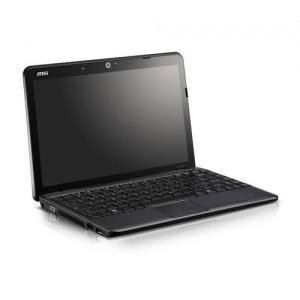 Laptop MSI U200X-0W1EU cu procesor Intel Celeron 723 1.2GHz, 2GB, 320GB, Negru, FreeDOS