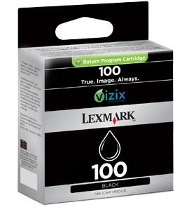 Cartus Lexmark Vizix Ink Cartridge 100 BLACK Return programme PN, 170 pages for PRO 905 / 805/7, 14N0820E
