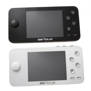 Consola jocuri portabila Serioux, 2.8 inch, 4GB intern + slot microSD, camera, AV output, black, SRX-PGC10K-BK