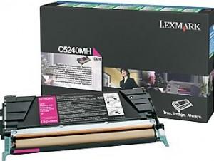Genuine Lexmark C5240MH Magenta Return Program Toner Cartridge, LXTON-C5240MH