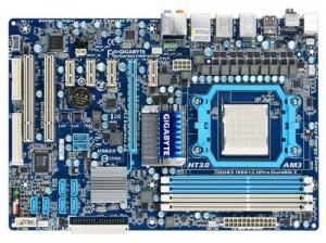 MB MA770T-UD3 AM3 770+SB710 ATX 2*PCI+4*PCI-Ex1 4*DDR3 6*SATA2 1*PATA