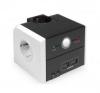 Powercube Bachmann,  3 prize schuko,  cu intrerupator,  profil PVC,  cablu alimentare 2m, protectie copii, telefon/modem, 335.053