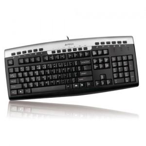 Tastatura A4tech KR-86, PS2, Argintiu-Negru