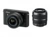Aparat foto Nikon 1 J1 DualKit 10-30mm si 30-110mm VR Black, VVA151K003