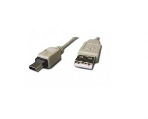 CABLU Gembird, USB 2.0 A - mini 5PM, bulk, 0.75m, CC-USB2-AM5P-3