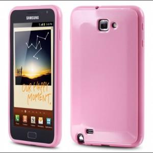 Husa Samsung Galaxy Note  Pink  i Case Shine Momax, ICSSANOTEP
