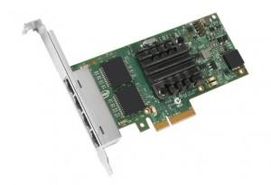Placa de retea Intel Ethernet Server Adapter I350-T4, I350T4BLK