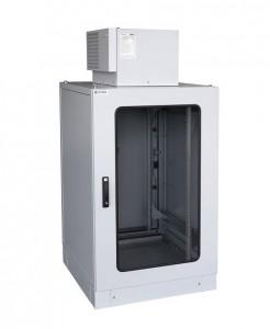 Stand alone cabinet 24U 19inch/ 600/800mm, usa fata sticla securizata, SVK-246080-1400