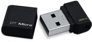 USB Flash Drive Kingston 32GB USB 2.0 Hi-Speed DataTraveler Micro Black DTMCK/32GB