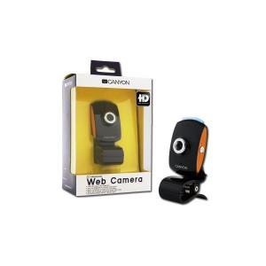 Web Camera CANYON CNR-WCAM420HD (2Mpixel, 1/4, CMOS, USB 2.0) Black/Orange, CNR-WCAM420HD