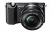 Camera foto sony a5000, zoom kit 16-50mm, black,