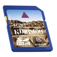 Secure Digital Card HIGH CAPACITY 4GB Class 6 (SDHC Card) Kingston