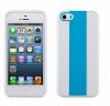 Husa iPhone 5 i Case MX Pro White + Blue Stripe , ICMAPIP5WB