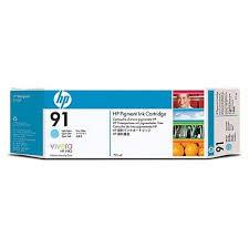Ink Cartridge with Vivera Ink HP 91 775 ml Light Cyan, C9470A