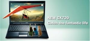 Laptop MSI CX720, 17.3 inch HD+ LED Glare(1600x900), IntelPentium, P6000(1.86GHz), Video nVidia, CX720-033XEU