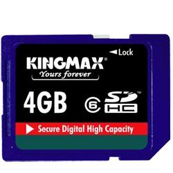 SDHC 4GB Secure Digital Card  SDHC Class 6  KM04GSDHC6