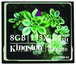 Compact Flash Card 8GB Kingston Elite Pro 133X, CF/8GB-S2