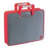 Geanta laptop semi hardcase grey&red 15.4