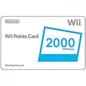 Joc Nintendo POINTS CARD 2000 pentru Wii, NIN-WI-POINT2000