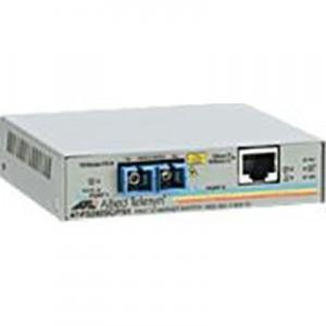 Allied Switch 2 port AT-FS202-60 (FS200 Series), 10/100TX (RJ-45) to 100FX (SC) 2 port unmanaged switch