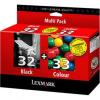 Cartus Lexmark Dual pack 32 + 33 Higher yield, L-0080D2951