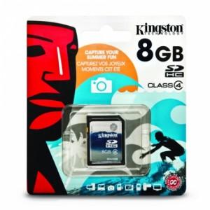 Flash Card Kingston 8GB SDHC Class 4, KE-C088G-3NQ