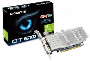 Placa video Gigabyte N610SL-1GI PCIE 2.0 1GB DDR3 GT 610 64BIT LOW PROFILE SILENT Thermal