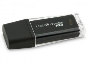 .USB 2.0 Kingstone Flash Drive 32GB USB 2.0 Hi-Speed DataTraveler 102 (Black) KIN, DT102/32GB