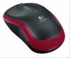 Wireless mouse logitech m185 red,