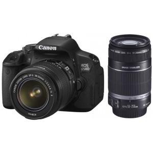 Aparat foto Canon EOS 650D + EF-S 18-55 III + EF-S 75-300 III,  Black, 18 MP, AC6559B092AA