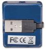 Hub USB Manhattan, Hi-Speed USB 2.0, Bus Power,Blue, 160605