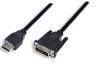 Manhattan hdmi male to dvi-d 24+1 male cable, dual link, black, 6 ft.,