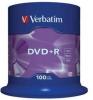Verbatim dvd+r, 16x4.7gb, 100 buc,