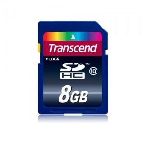 Card Memorie Transcend SDHC 8GB Clasa 10 , TS8GSDHC10