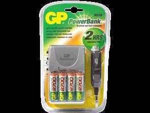 Incarcator auto Nikon GP PowerBank M520 si 4AA 2700mAh, GPPB520GS270CA-EU4