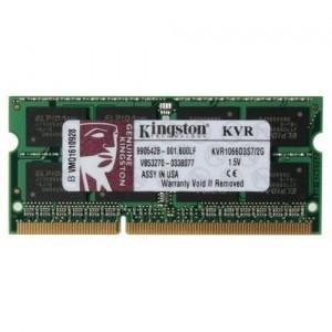 Memorie Kingston SODIMM DDR III 2GB PC8500 KINGSTON 1066MHz - KVR1066D3S7/2G