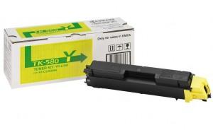Toner kit Kyocera, Yellow, 2 800 pages, FS-C5150DN, TK-580Y