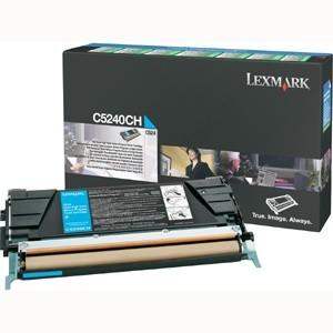 Toner Lexmark C524, C532, C534 Cyan High Yield Return Programme Toner Cartridge (5K), 00C5240CH