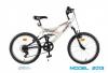 Bicicleta dhs rocket 2041-5v-model 2013-alb-negru