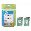 Cartus hp 343 2-pack tri-color cb332ee