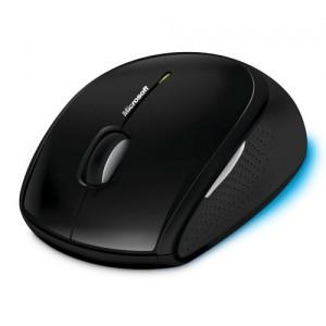 Mouse Microsoft 5000, Wireless, Blue Track, USB, negru, 5 butoane, scroll metalic, MGC-00005