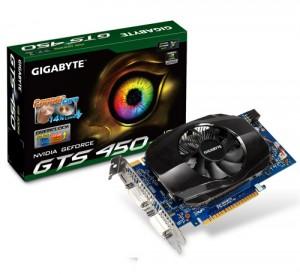 Placa video Gigabyte GeForce GTS 450 1GB (128 bit) GDDR5, VGA/HDMI/PCI/DVI, box, GV-N450-1GI