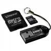 Card memorie Kingston Micro SDHC 16GB, SD Adapter, USB Reader, MBLY4G2/16GB