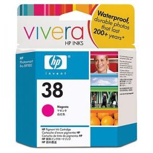 Ink Cartridge with Vivera Ink HP 38 Magenta Pigment, C9416A