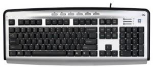 Tastatura A4Tech KLS-23MU, X-Slim Keyboard, USB 2.0 port, Mic & Headset jack, PS/2 (US lay, KLS-23MU