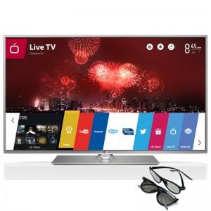 Televizor LED LG Smart TV 42LB650V Seria LB650V 106cm argintiu Full HD 3D + 2 perechi de ochelari 3D 42LB650