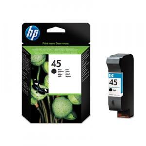 Cartus HP 45 Large Black Inkjet Print Cartridge, 42 ml, 51645AE