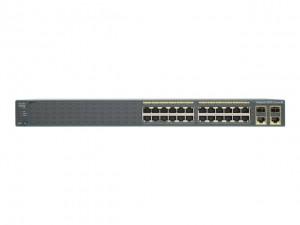 Cisco Catalyst 2960 Plus 24 10/100 + 2 T/SFP LAN Lite, WS-C2960+24TC-S